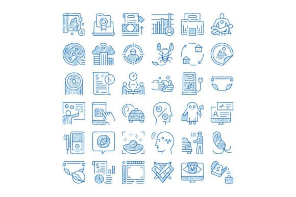 Blue Doodle Icons Collection Business Co: A Practical Evaluation for Designers and Teams