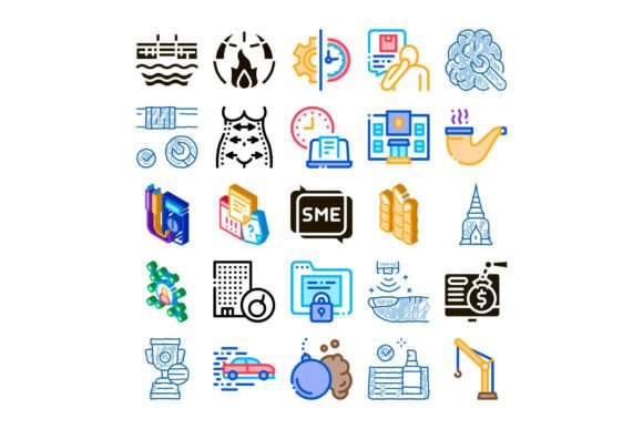 Business, Finance & Tech Icon Set