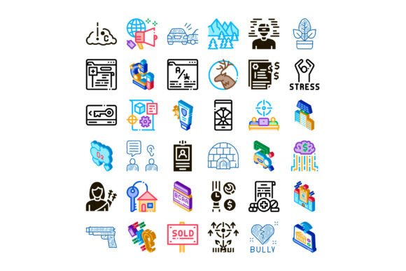 Business Health and Lifestyle Icons Set: Practical Visual Tools for Real Work