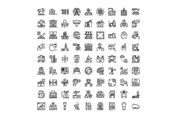 Collection of Business and Lifestyle Icons