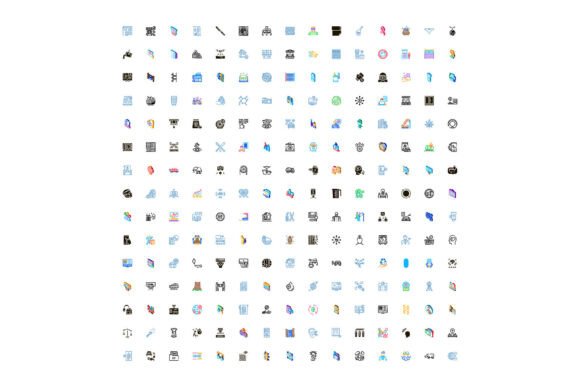 Collection of Various Modern Business Icons