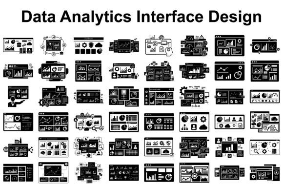 Data Analytics UI Silhouettes