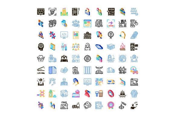 Diverse Collection of Conceptual Icons I
