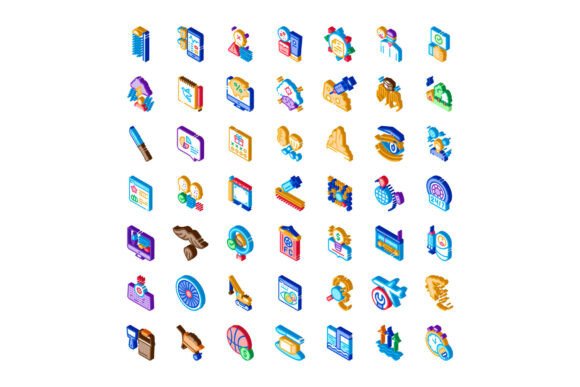 Isometric Icon Collection Offering Vario