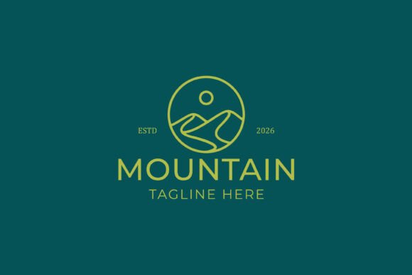 Mountain Journey Logo Badge Minimalist